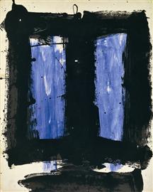 Michael Corinne West, "Enamel 11", oil on paper