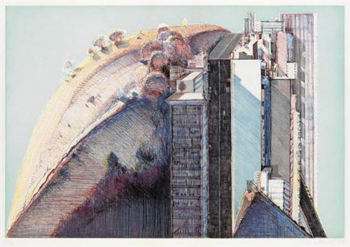 Artwork: Wayne Thiebaud | <strong>Country City</strong>