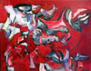 Click to enlarge: John Saccaro, "Untitled", oil on canvas, 1953