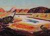 Click to enlarge: Conrad Buff, "Desert", oil on board, 1960