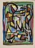 Click to enlarge: Ary Stillman, "Arabesque No. 3", gouache, circa 1961
