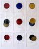 Click to enlarge: Lita Albuquerque, "Inhaling the Moon, exhaling the Sun", mixed media work on paper, 1989