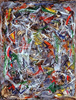 Click to enlarge: Ary Stillman, "NY9", mixed media, circa 1946
