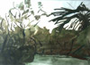 Click to enlarge: Jane Peterson, "Landscape", watercolour, 1920