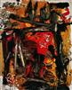 Click to enlarge: Michael Corinne West, "Red Composition", oil on canvas, 1967