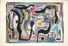 Click to enlarge: Ary Stillman, "Strange Flight", gouache, circa 1961