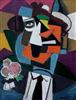 Click to enlarge: Michael Corinne West, "Poet With a Brown Hat", oil on canvas, 1941