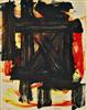 Click to enlarge: Michael Corinne West, "Enamel #12", oil on paper, circa 1960