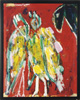 Click to enlarge: George McNeil, "Intruder", oil on paper laid down on board, 1982