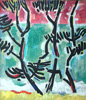 Click to enlarge: Karl Schrag, "Spring Day", oil on canvas