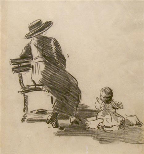 Artwork: George Luks | In the Park (Mother and Child)