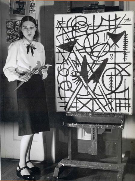 Michael West in her Studio image